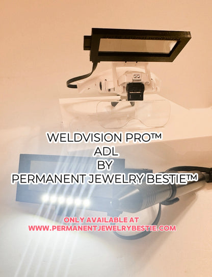 WeldVision Pro™ Magnified, Wearable Auto-Darkening Lens (ADL) System