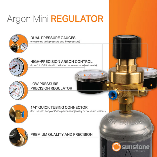 Argon Mini Regulator (for argon mini tanks only)