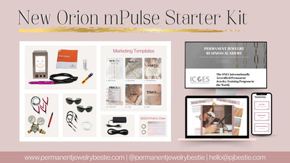 New ORION MPULSE Permanent Jewelry Starter Kit + Professional Training