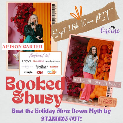 REPLAY - Bust the Q4 myth - Stay BOOKED & Busy!!  Personal Branding Mini-Master Class with Allison Carter