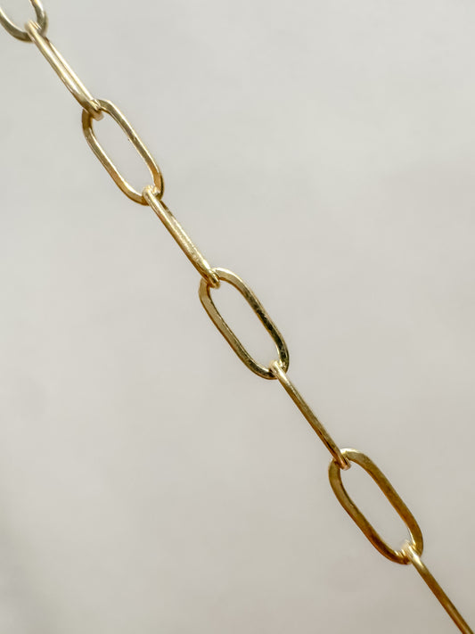 Medium Paperclip Permanent Jewelry Chain by the foot
